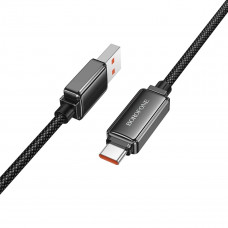 Кабель BOROFONE BU53 5A Meteor fast charging data cable Type-C Чорний