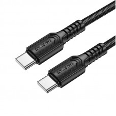 Кабель BOROFONE BX116 Certain 60W charging data cable C to C Black (6941991119835)