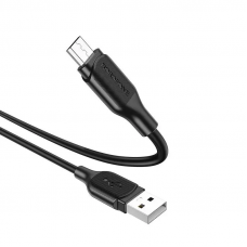 Кабель BOROFONE BX42 USB to Type-C 3A, 1m, silicone, TPE connectors, Чорний