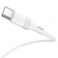 Кабель BOROFONE BX43 USB to Type-C 3A, 1m, PVC, PVC connectors, Білий
