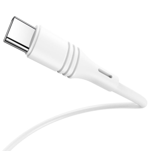 Кабель BOROFONE BX43 USB to Type-C 3A, 1m, PVC, PVC connectors, Білий