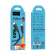 Кабель HOCO X124 Bien 60W silicone charging data cable C to C Black (6942007664448)