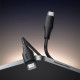 Кабель HOCO X124 Bien 60W silicone charging data cable C to C Black (6942007664448)