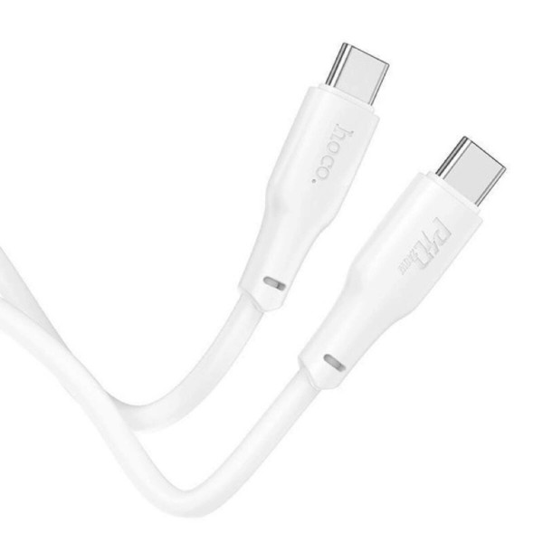 Кабель HOCO X93 Type-C to Type-C 240W, 2m, TPE, TPE connectors, White