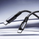 Кабель REMAX WindSpeed Series Fast charging aluminum alloy braided data cable 1.2M CB25/CB23 (C-C) 65W - Black (6954851216414)