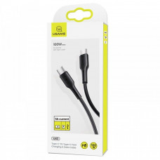 Кабель Usams US-SJ459 U43 Type-C TO Type-C 100W PDFast Charging & Data Cable 1.2m чорний