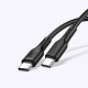 Кабель Usams US-SJ459 U43 Type-C TO Type-C 100W PDFast Charging & Data Cable 1.2m чорний