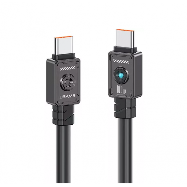 Кабель Usams US-SJ684 Type-C TO Type-C 100W 1.2m black