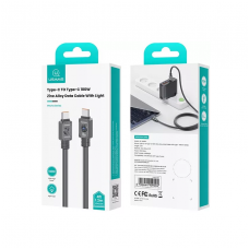Кабель Usams US-SJ684 Type-C TO Type-C 100W 1.2m black