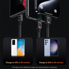 Кабель Usams US-SJ684 Type-C TO Type-C 100W 1.2m black