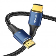 Кабель Vention Cotton Braided HDMI-A Male to Male HD v2.1 Cable 8K 2M Блакитний Aluminum Alloy Type (ALGLH)
