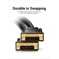 Кабель Vention DVI(24+1) Male to Male Cable 1.5M Black (EAABG)