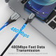 Кабель Vention USB 2.0 A to Lightning Cable 2M Gray Aluminum Alloy Type (LABHH)