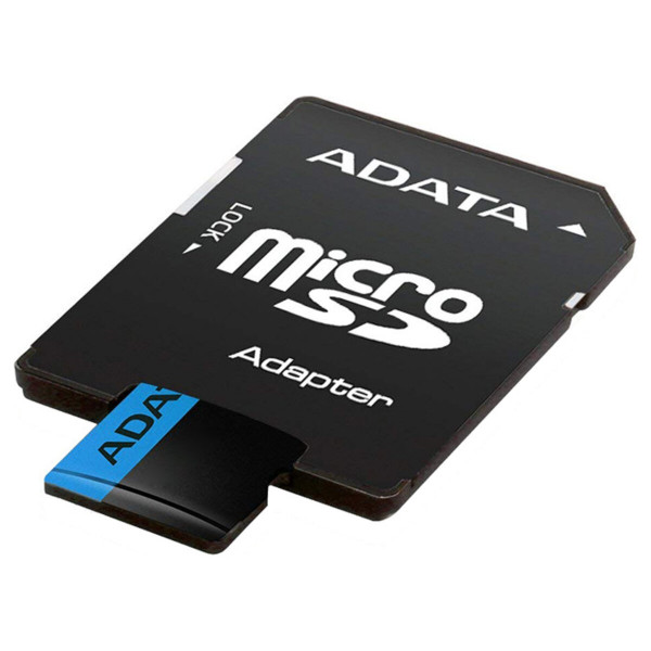 Карта пам'яті microSDXC (UHS-1) A-DATA Premier 64Gb Class 10 A1 (R-100Mb/s) (adapter SD)