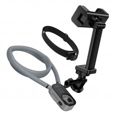 Кріплення для телефона на шию HOCO K30 Campo neck-hanging holder Black Gray (6942007664639)