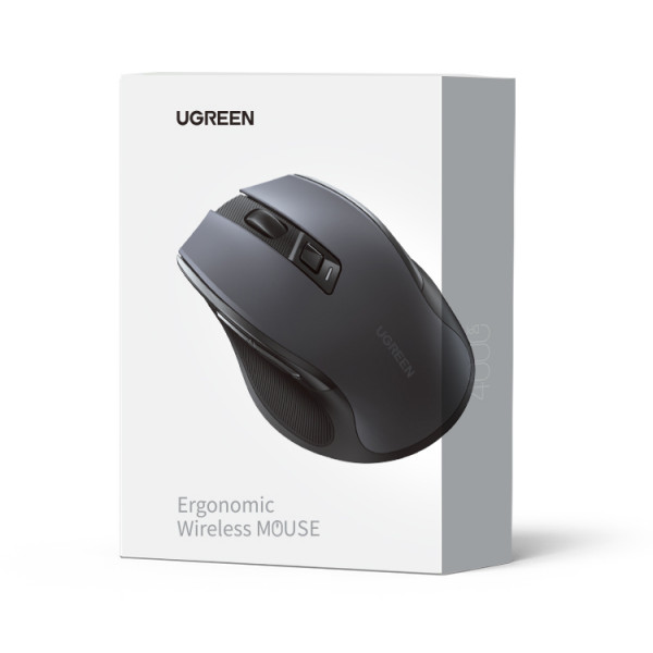 Маніпулятор миша бездротова UGREEN MU006 Ergonomic Wireless Mouse Black (UGR-90855)