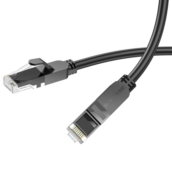 Мережевий кабель BOROFONE BUS01 Category 6 Gigabit network cable(L=5M) Black