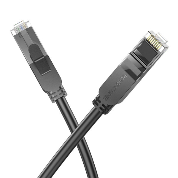 Мережевий кабель BOROFONE BUS01 Category 6 Gigabit network cable(L=5M) Black