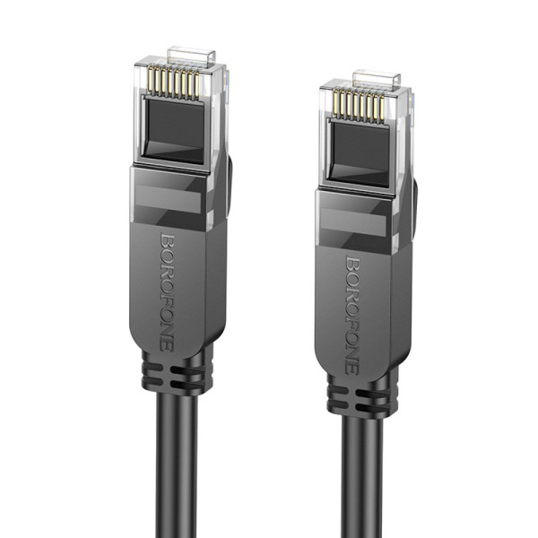 Мережевий кабель BOROFONE BUS01 Category 6 Gigabit network cable(L=5M) Black