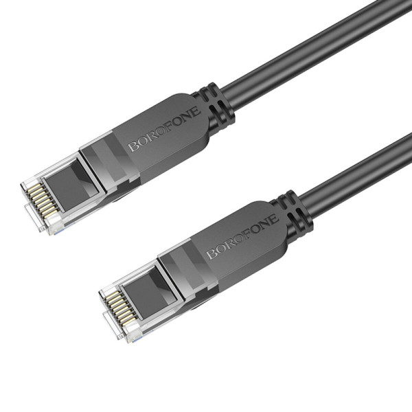 Мережевий кабель BOROFONE BUS01 Category 6 Gigabit network cable(L=5M) Black