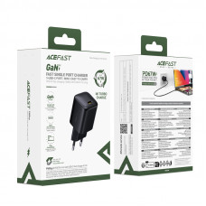 Мережевий зарядний пристрій ACEFAST A134 PD67W mini GaN USB-C fast charger Black (6974316285717)