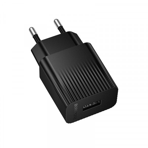 Мережевий зарядний пристрій BOROFONE BAS71A Source single-port charger Black (6941991122552)