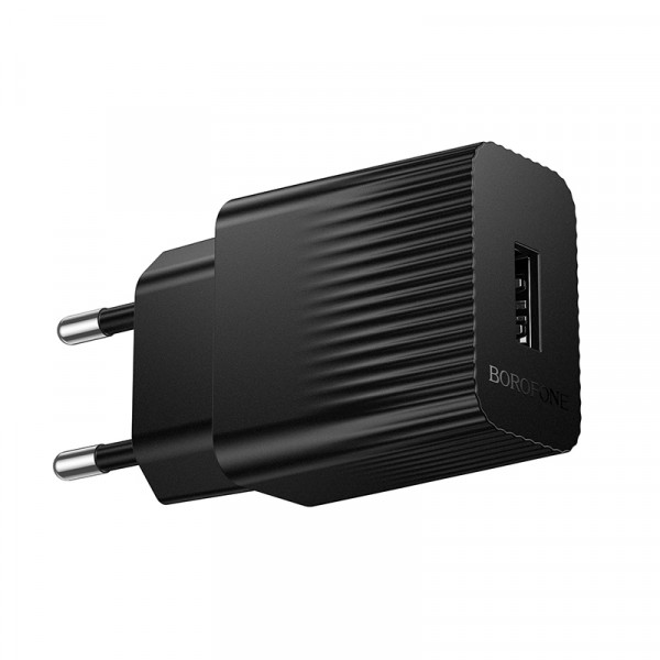 Мережевий зарядний пристрій BOROFONE BAS71A Source single-port charger Black (6941991122552)