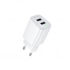 Мережевий зарядний пристрій BOROFONE BAS81A Star dual-port charger (EU) White (6941991126635)