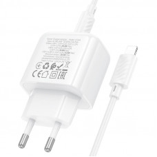 Мережевий зарядний пристрій HOCO CS54A Surplus PD20W+QC3.0 charger set(C to iP) (6942007631525)