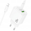 Мережевий зарядний пристрій HOCO CS54A Surplus PD20W+QC3.0 charger set(C to iP) (6942007631525)