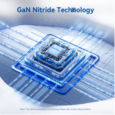 Мережевий зарядний пристрій Vention 2-Port USB (C + A) GaN Charger (30W/30W) EU-Plug Black