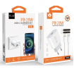 Мережевий зарядний пристрій з кабелем WUW-T79L PD 20W USB C charger with type c to type c cable (T79CL)