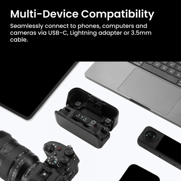 Мікрофонна радіосистема Insta360 Mic Pro (2TX+1RX) (6942590200771)