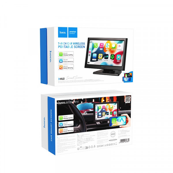 Монітор для авто HOCO HU2 Imogen 7-inch car wireless portable screen Black (6942007623681)