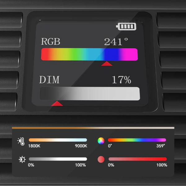 Накамерне світло Ulanzi K20 RGB 20W Panel light (L207)