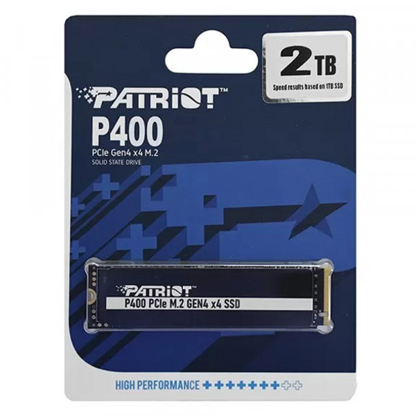Накопичувач SSD M.2 Patriot P400 2TB NVMe 2280 PCIe 4.0 3D TLC (P400P2TBM28H)