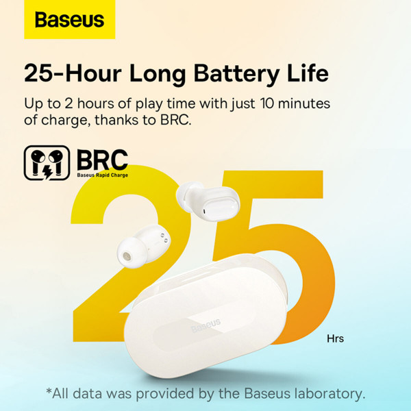 Навушники Baseus Bowie EZ10 True Wireless Earphones Білий
