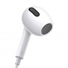 Навушники Baseus Encok 3.5mm lateral in-ear Wired Earphone H17 White (NGCR020002)