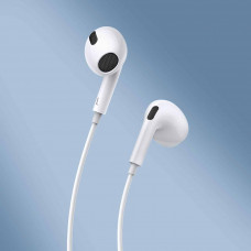 Навушники Baseus Encok 3.5mm lateral in-ear Wired Earphone H17 White (NGCR020002)
