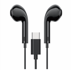 Навушники HOCO M101 Crystal joy Type-C wire-controlled digital earphones with microphone Black (6931474782359)
