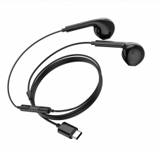 Навушники HOCO M101 Crystal joy Type-C wire-controlled digital earphones with microphone Black (6931474782359)