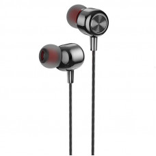 Навушники HOCO M87 String wired earphones with with microphone Gloomy Black (6931474752772)
