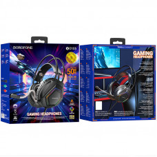 Навушники ігрові BOROFONE BO105 Thunder gaming headphones Black (6974443389227)