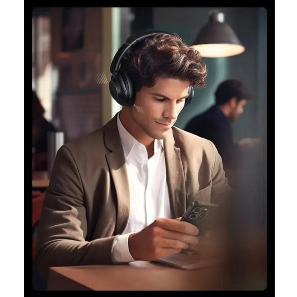 Навушники UGREEN HP202 HiTune Max5 Hybrid Active Noise-Cancelling Headphones Чорний(UGR-25255)