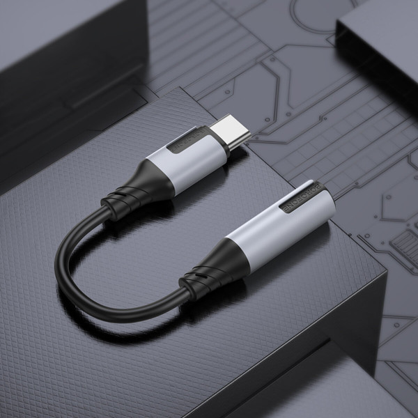 Перехідник BOROFONE BV19 Creator digital audio converter Type-C to 3.5mm Чорний