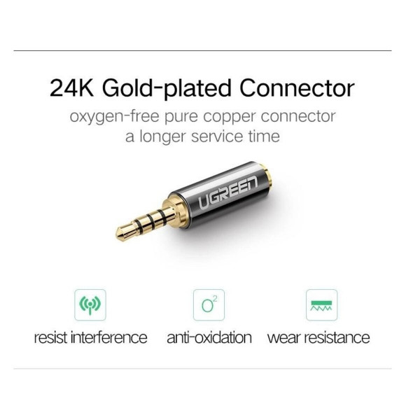 Перехідник UGREEN 2.5mm Male to 3.5mm Female Adapter(UGR-20501)