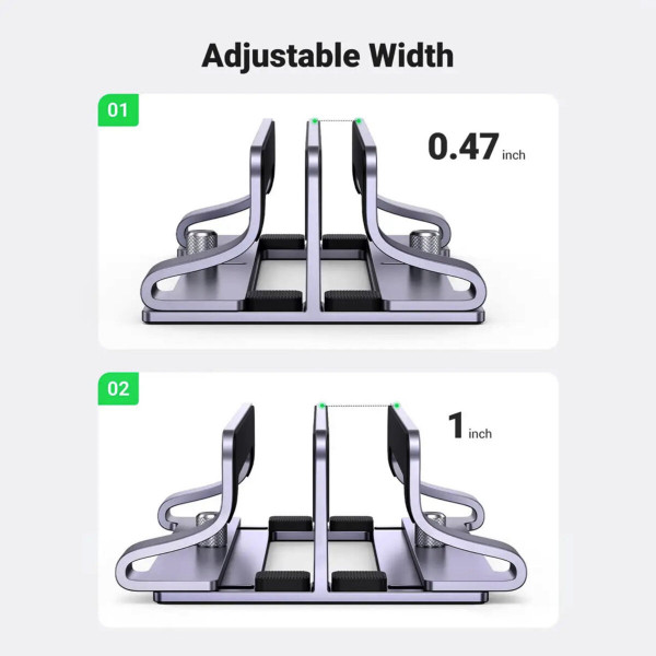 Підставка для ноутбука UGREEN LP258 Vertical Laptop Stand (Dual-slot)(UGR-60643)