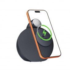 Портативна колонка ACEFAST K10 Air speaker with wireless charger Metal Grey (6974316286417)