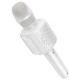 Портативна колонка-мікрофон HOCO L24 Shine karaoke microphone 5W White (6942007673778)