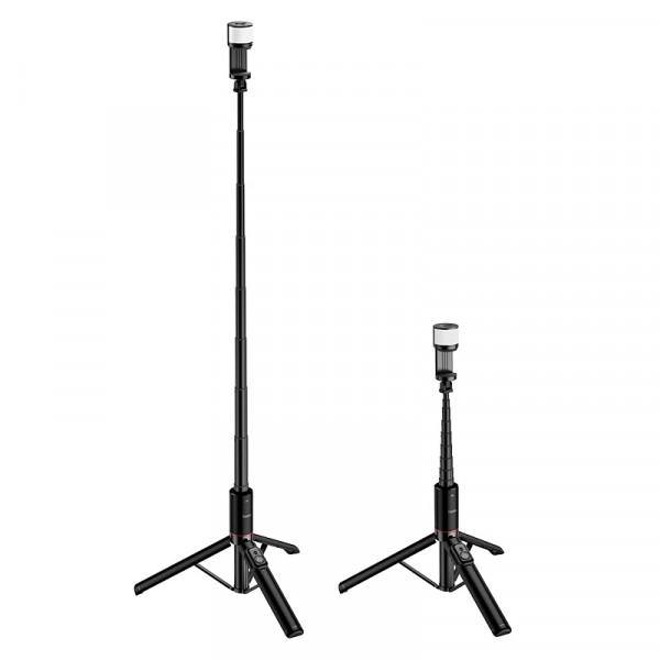 Штатив HOCO K34 Spring live broadcast holder with fill light Black (6942007675246)